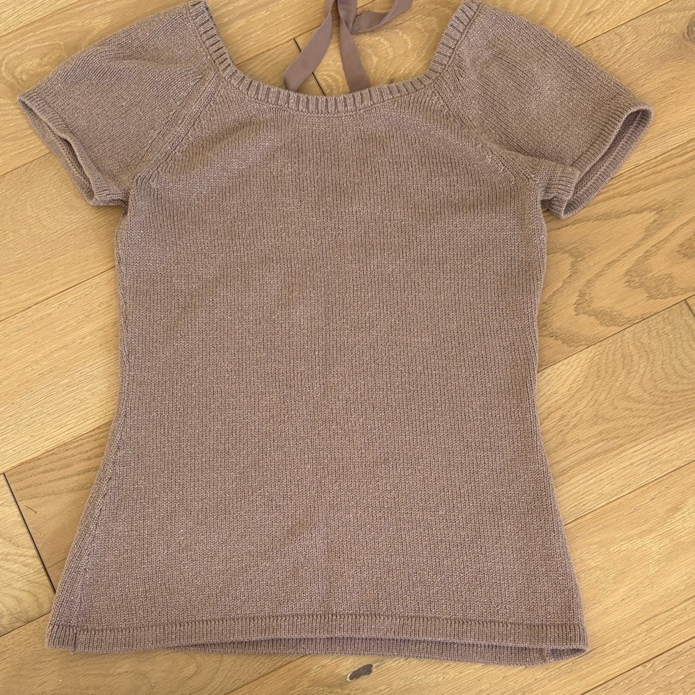 Banana Republic Purple Knit Top